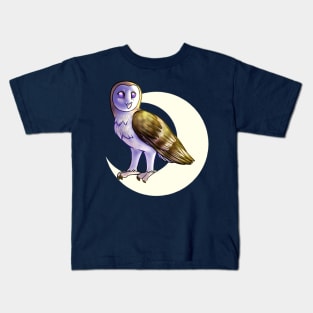 Lunar Barn Owl Kids T-Shirt